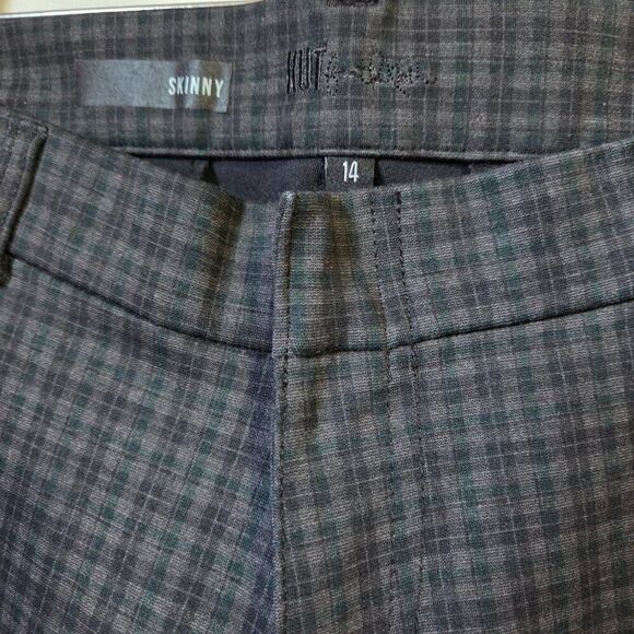 EUC LIKE NEW KUT FROM THE KLOTH PLAID SKINNY STRETCH PANTS SIZE 14 WOMENS - Picture 9 of 16